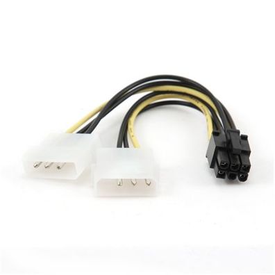 Gembird-Kabel 4Pin Molex x2 - 6 PIN PCI-E