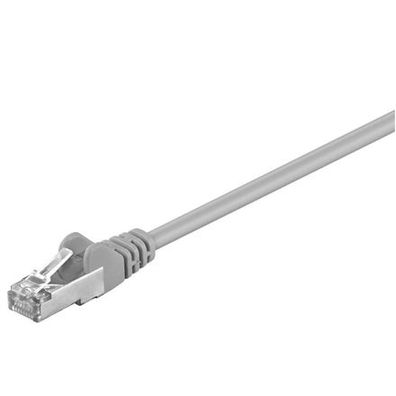 Goobay | CAT 5e Patchkabel, F/UTP | Grauer RJ45-Stecker (8P8C) | RJ45-Stecker (8P8C)