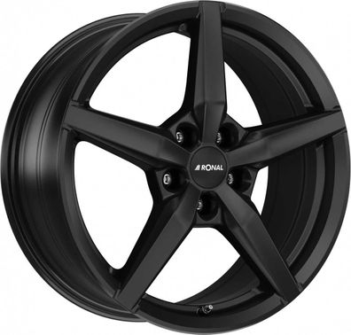 4x Ronal R69 jetblack-matt 8x18 ET25 - LK5/112 ML66.5 Felge Alu