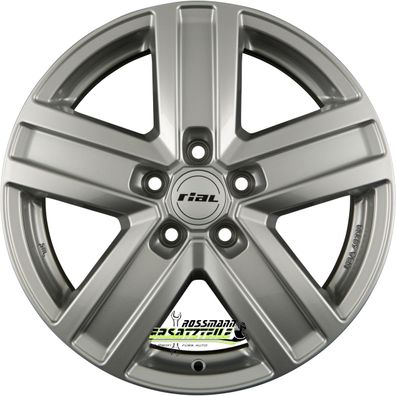 4x Rial Transporter polar-silber 7x17 ET55 - LK5/120 ML65.1 Felge Alu