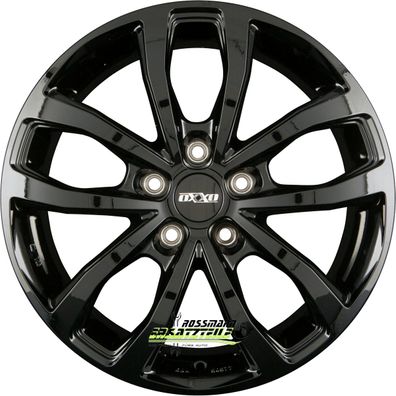 4x Oxxo Hyperion black 7x17 ET56 - LK5/120 ML65.1 Felgen Alufelgen