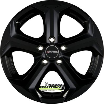 4x Autec Typ X - Xenos schwarz matt 7x17 ET44 - LK5/108 ML70 Felge Alu