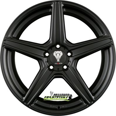 4x Axxion AX7 schwarz matt lackiert 9x19 ET35 - LK5/120 ML72.6 Felge Alu