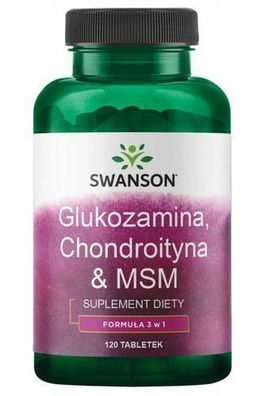 Glucosamin Chondroitin & MSM, 120 Tabletten - Gelenkunterstuetzung von Swanson