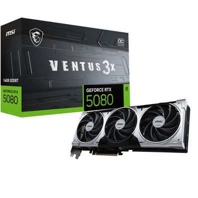 MSI RTX5080 Ventus 3X OC PLUS, 16GB GDDR7 HDMI 3xDP