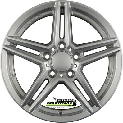 4x Rial M10 polar-silber 9.5x19 ET25 - LK5/112 ML66.5 Felge Alu