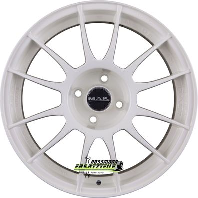 4x Mak XLR gloss white 7x16 ET45 - LK4/108 ML63.4 Felge Alu