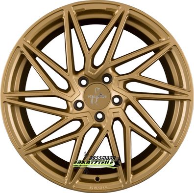 4x Keskin KT20 Future gold 8.5x19 ET30 - LK5/112 ML72.6 Felge Alu