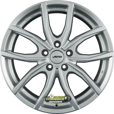 4x Autec Typ VN - Vidron brillantsilber 7.5x19 ET50 - LK5/108 ML63.3 Felge Alu