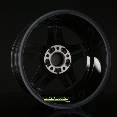 4x Borbet XR black glossy 8x18 ET30 - LK5/112 ML66.6 Felge Alu