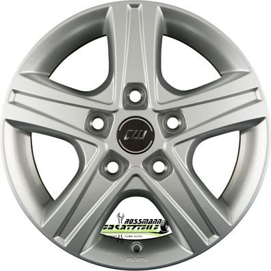 4x Borbet CWD crystal silver 6x16 ET68 - LK5/130 ML78.1 Felge Alu
