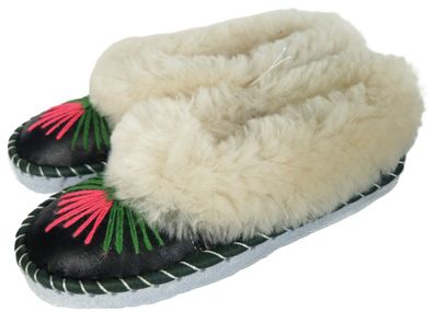 Lammfell Warme Hausschuhe Mokassin Gr.40 NEU Schaffell/ -leder Handarbeit 2 * 25