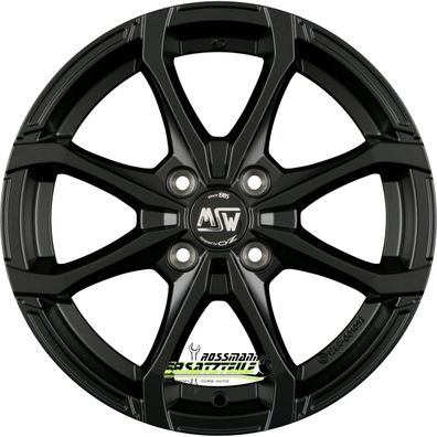 4x MSW MSW X4 matt black 6x16 ET44 - LK4/100 ML60.06 Felge Alu