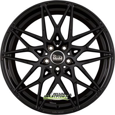 4x MAM B2 black painted 8.5x19 ET45 - LK5/112 ML72.6 Felge Alu
