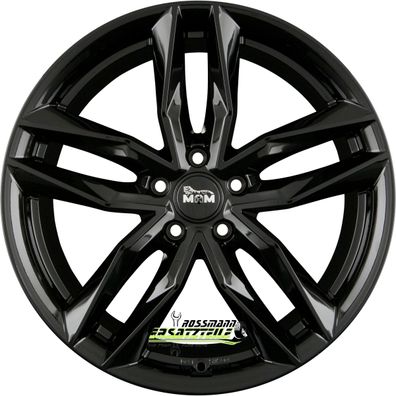4x MAM RS3 black painted 8.5x19 ET45 - LK5/112 ML66.6 Felge Alu