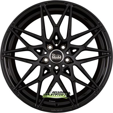 4x MAM B2 black painted 8.5x19 ET35 - LK5/120 ML72.6 Felge Alu