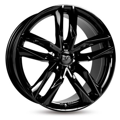 4x MAM RS3 black painted 8.5x19 ET45 - LK5/114.3 ML72.6 Felge Alu
