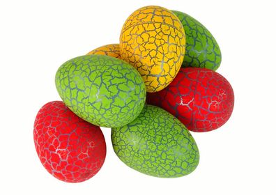 Großes Dinosaurier-Ei, ausbrütender Dinosaurier, 8 cm