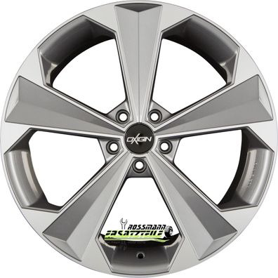 4x Oxigin 22 OXRS titan polish 9x20 ET38 - LK5/114.3 ML72.6 Felge Alu