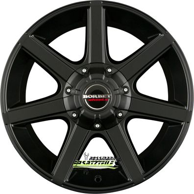4x Borbet CWE black matt 7x16 ET30 - LK5/114.3 ML71.6 Felge Alu