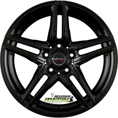 4x Borbet XRT black glossy 8x18 ET30 - LK5/120 ML72.5 Felge Alu