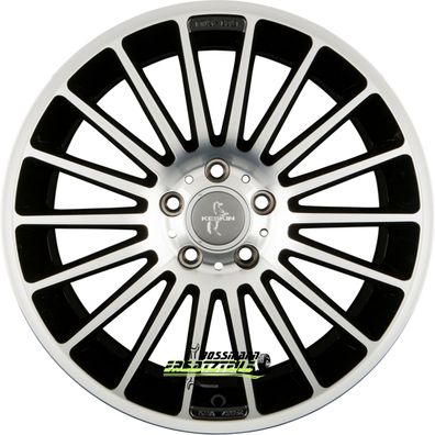 4x Keskin KT15 Speed black front polish 8.5x19 ET45 - LK5/112 ML66.6 Felge Alu