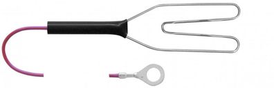 5 x Zaunanschlusskabel Herzklemme verbindet Weidezaungerät mit Draht oder Litze