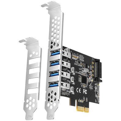 I/O-KARTE USB PCIE 4PORT/PCEU-43RS AXAGON