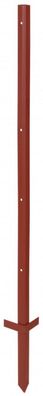 10 Stück Winkelstahlpfahl 115 cm Stärke 2 mm Weidezaunpfahl 4 Bohrungen Elektrozaun
