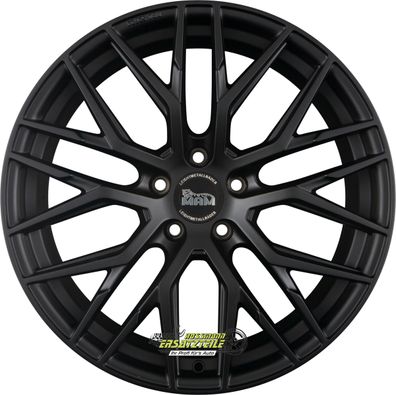 4x MAM RS4 matt black painted 8x18 ET45 - LK5/112 ML72.6 Felge Alu