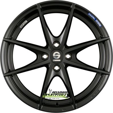 4x Sparco Trofeo 4 matt black 6.5x16 ET37 - LK4/100 ML63.3 W2906650053 Felgen