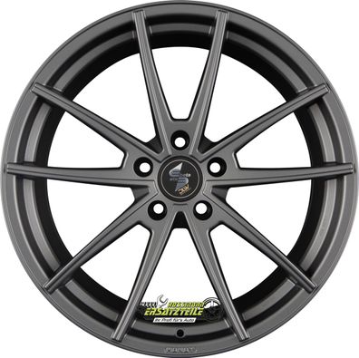 2x Etabeta Manay-K anthracite matt 8.5x19 ET40 - LK5/112 ML78.1 Felge Alu