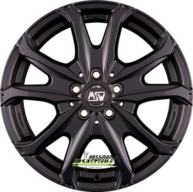 4x MSW MSW 48 Van matt black 6.5x16 ET60 - LK5/120 ML65.06 Felge Alu