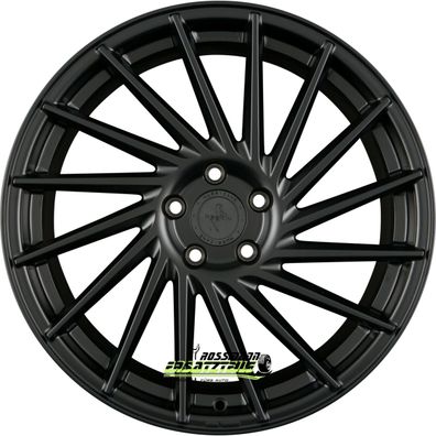 4x Keskin KT17 Hurricane matt black painted 9x20 ET50 - LK5/130 ML71.5 Felge Alu