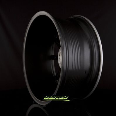 4x Borbet LX18 black matt silver spoke rim 8x18 ET45 - LK5/108 ML72.5 Felge Alu