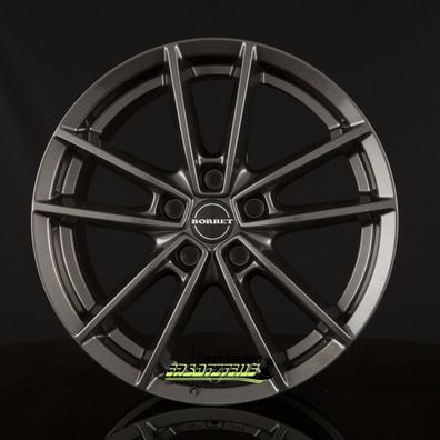 4x Borbet W mistral anthracite glossy 8x19 ET35 - LK5/112 ML66.7 Felge Alu