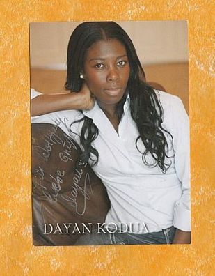 Dayan Kodua (afro-deutsche Schauspielerin mit Wurzeln in Ghana) - persönlich signiert