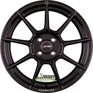4x Autec Typ CR - ClubRacing schwarz 7.5x17 ET43 - LK5/120 ML72.6 Felge Alu