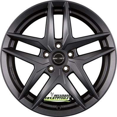 4x Borbet Z dark grey matt 8x19 ET43 - LK5/112 ML66.5 Felge Alu
