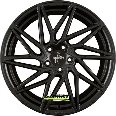 4x Keskin KT20 Future black painted 8.5x20 ET35 - LK5/120 ML72.6 Felge Alu