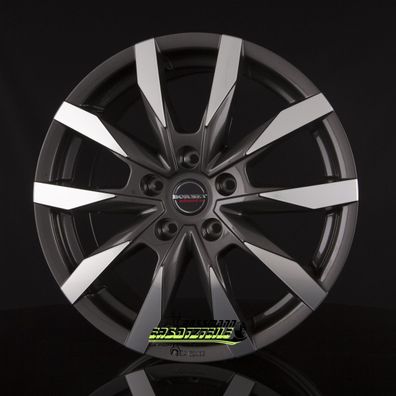 4x Borbet CW5 mistral anthracite glossy 6x16 ET68 - LK5/130 ML78.1 Felge Alu