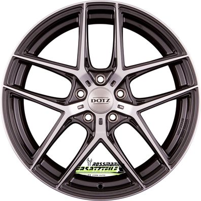 4x Dotz Lagunaseca gunmetal polished 10x21 ET45 - LK5/112 ML70.1 Felge Alu