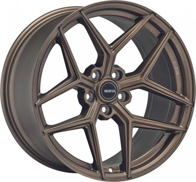 2x Sparco FF3 rally bronze 9x19 ET24 - LK5/112 ML73.1 Felge Alu