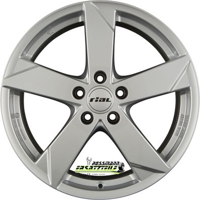 4x Rial Kodiak polar-silber 8x19 ET42.5 - LK5/108 ML70.1 Felge Alu