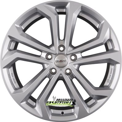 4x Dezent TA silver 7x18 ET43 - LK5/112 ML57.1 Felge Alu