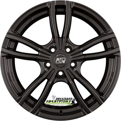 4x MSW MSW 73 gloss dark grey 7.5x17 ET32 - LK5/120 ML72.56 Felge Alu