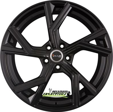 4x Avus Racing AF20 black 8x18 ET48 - LK5/112 ML57.1 Felge Alu