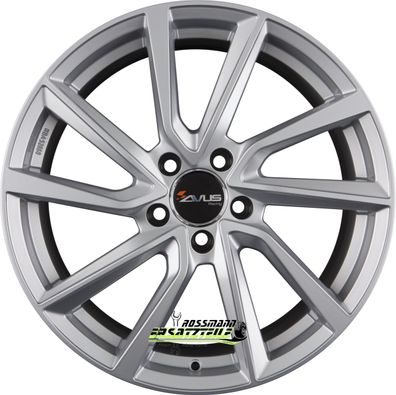 4x Avus Racing AC-518 hyper silver 8x18 ET40 - LK5/114.3 ML73.1 Felge Alu
