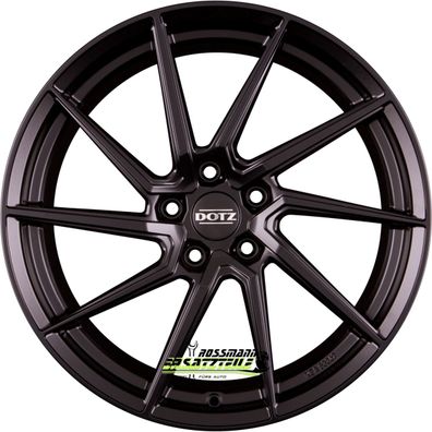 4x Dotz Spa black matt 7.5x17 ET35 - LK5/112 ML70.1 Felge Alu