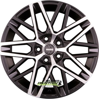4x Momo Avenger black matt polish 8x18 ET30 - LK5/112 ML72.3 Felge Alu